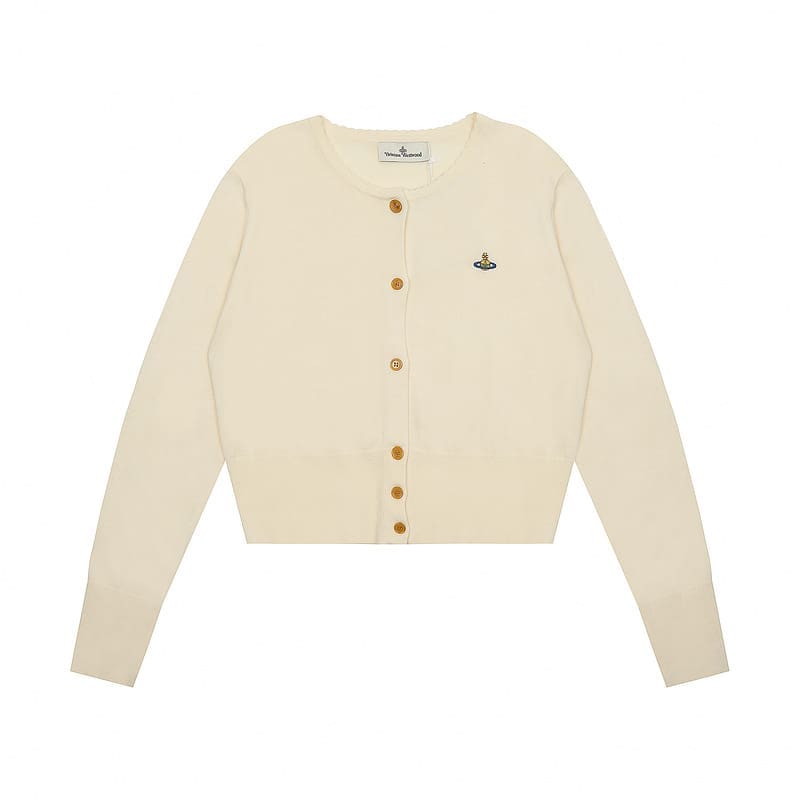 Vivienne Westwood Spring Commuter Cardigan Light Luxury Trendy Brand for Women