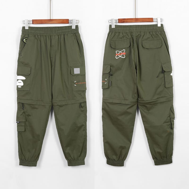AAPE Ape Head Camouflage Multi-Pocket Workwear Pants for Men and Women