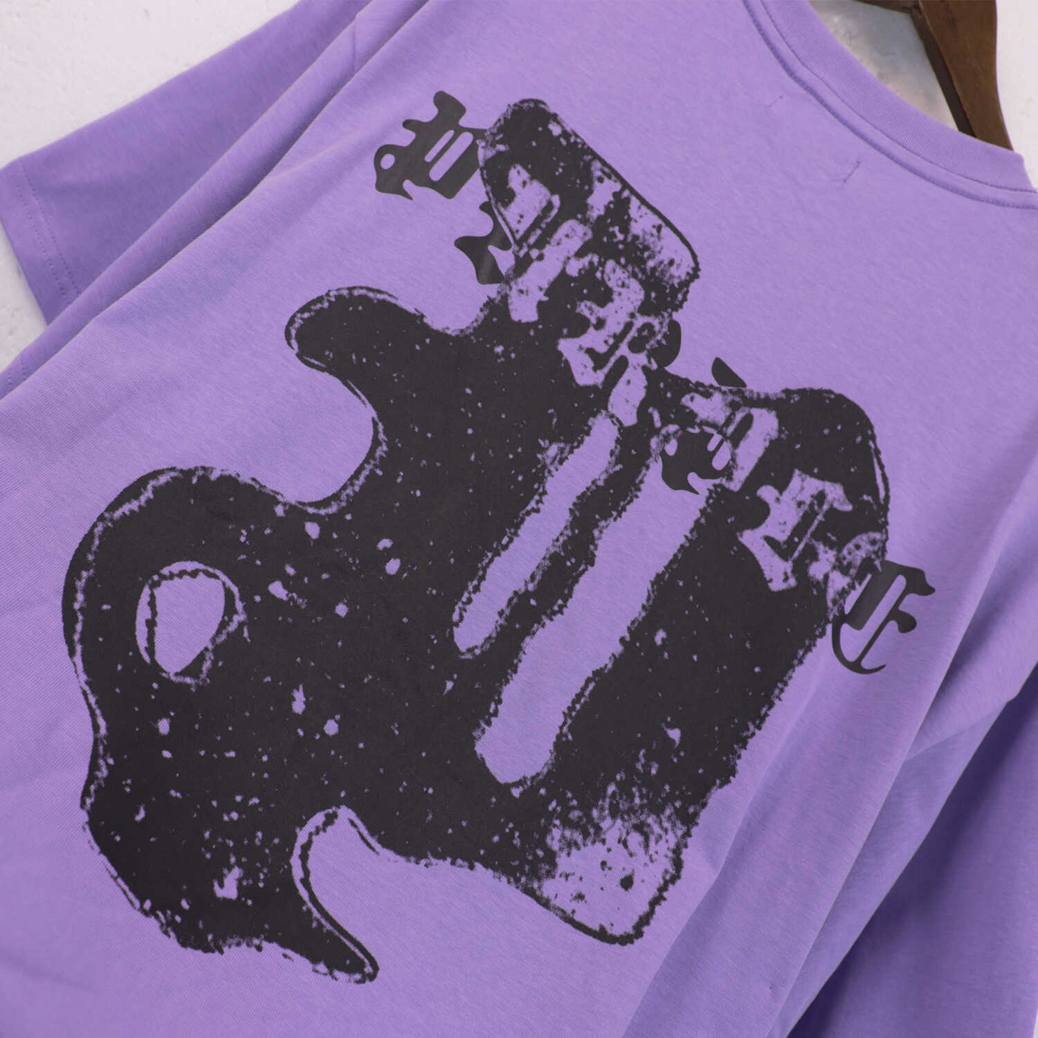 saint vintage pu*re b*and gothic letter print t-shirt