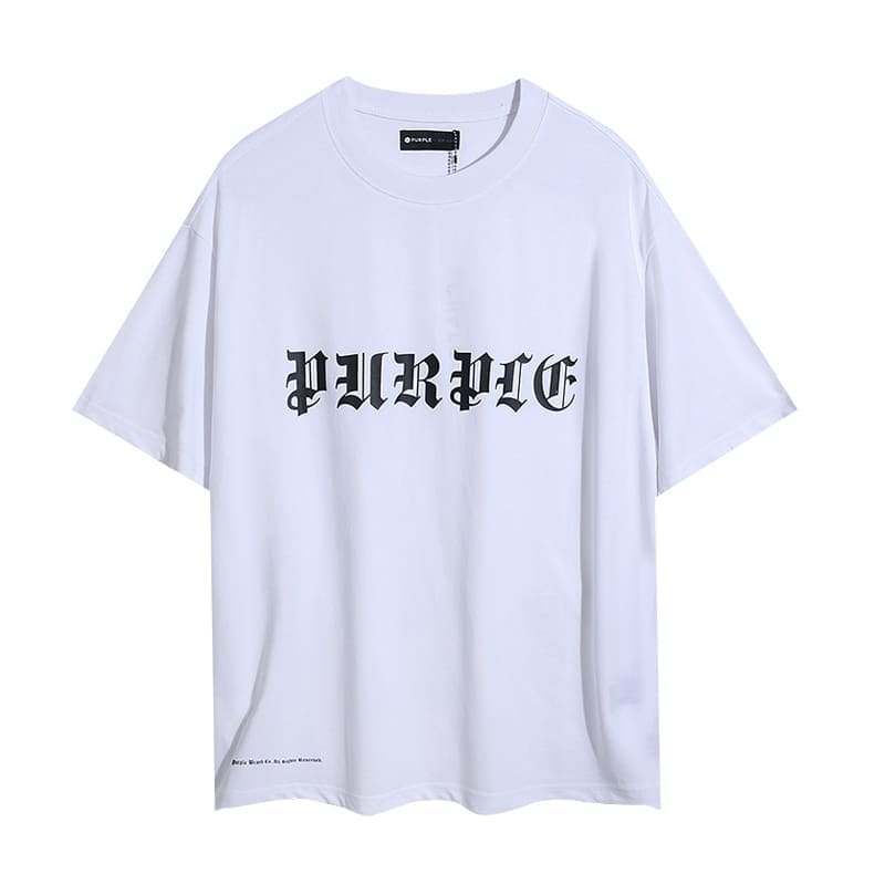 pu*re b*and letter print t-shirt high street cotton round neck for men and women