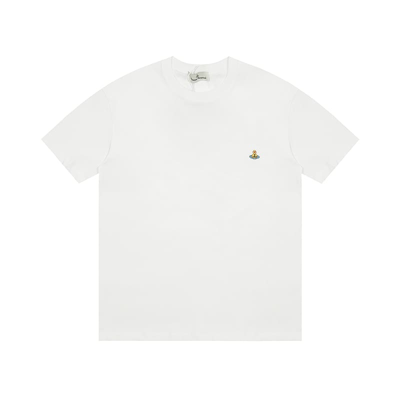 Vivienne Westwood Splash-Ink Embroidery Star Print Loose T-Shirt Half Sleeve