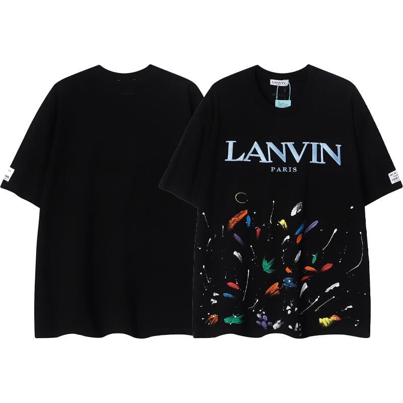 Gallery Dept X Lanvin Embroidered Printed Splash-Ink T-Shirt for Men
