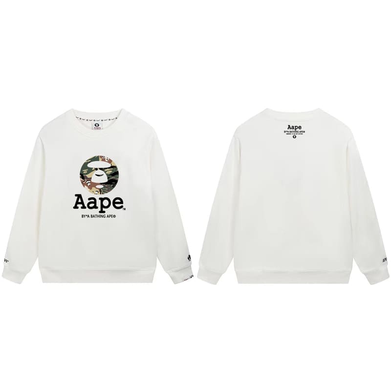 AAPE Camouflage Terry Hoodie for Men and Women