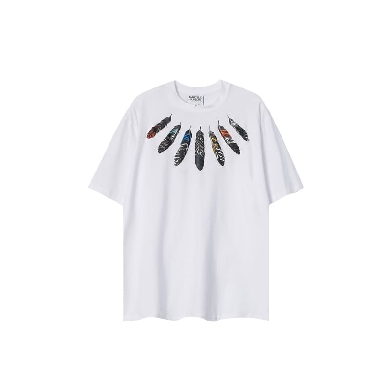 Marcelo Burlon Wings T-Shirt Classic Feather Short Sleeve B