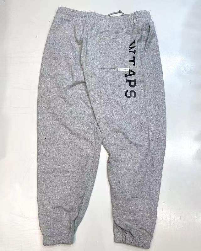 Japanese fashionable WTAPS casual track sweatpants autumn and winter men’s ankle-tied loose oversized knit heavy ankle-tied trousers