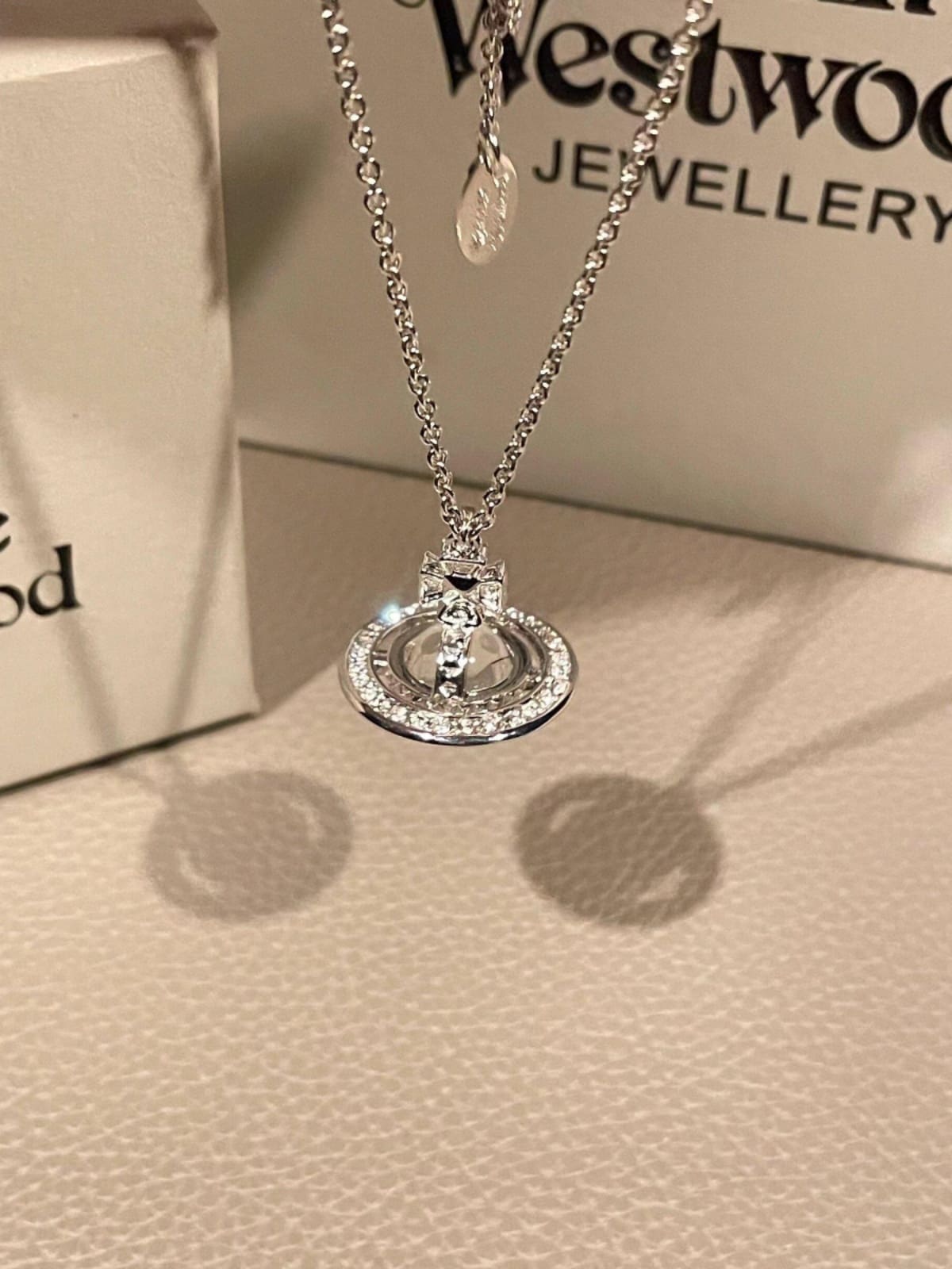 Vivienne Westwood Earth Planet Necklace Luxury French Clavicle Chain