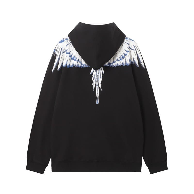 Marcelo Burlon Colorful Feather Wings Sweater Lightning Blade Hoodie A