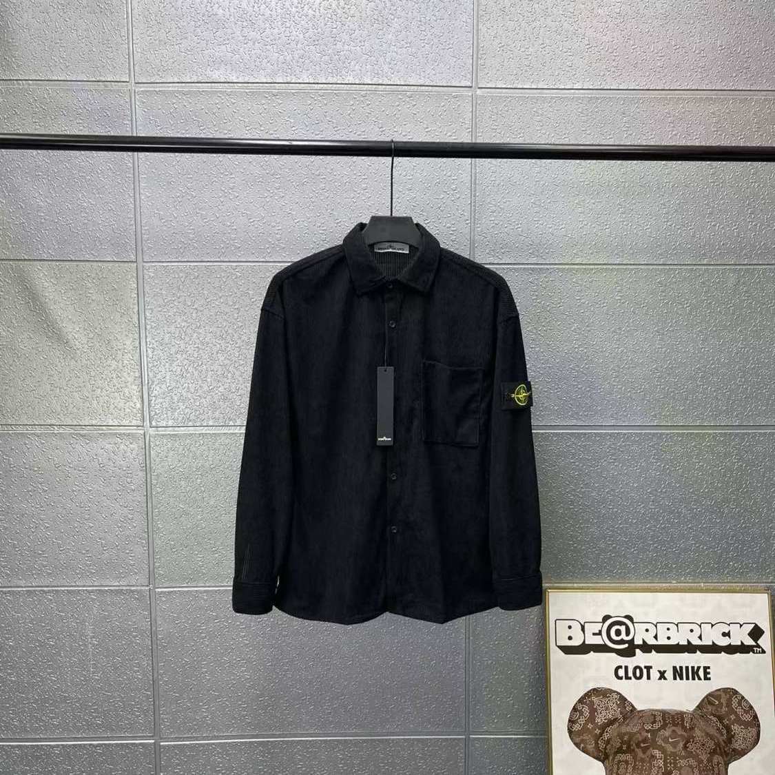 Stone Island Outdoor Corduroy Shirt 24 Autumn American Retro Style