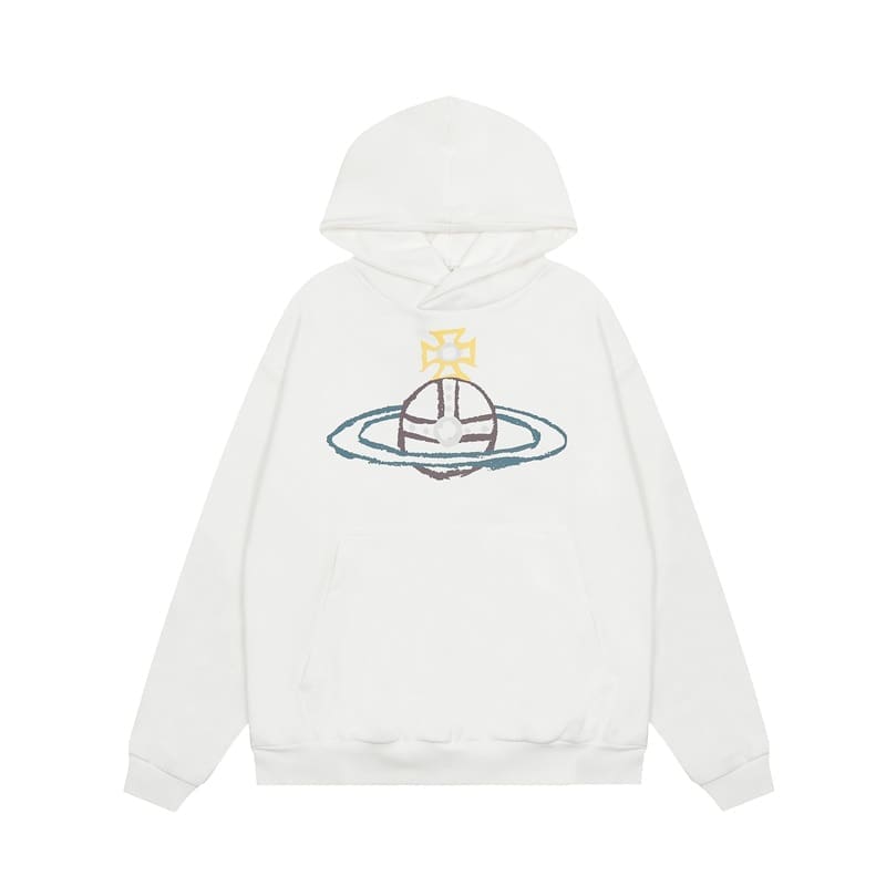 Vivienne Westwood Terry Hooded Sports Leisure Sweater for Men and Women