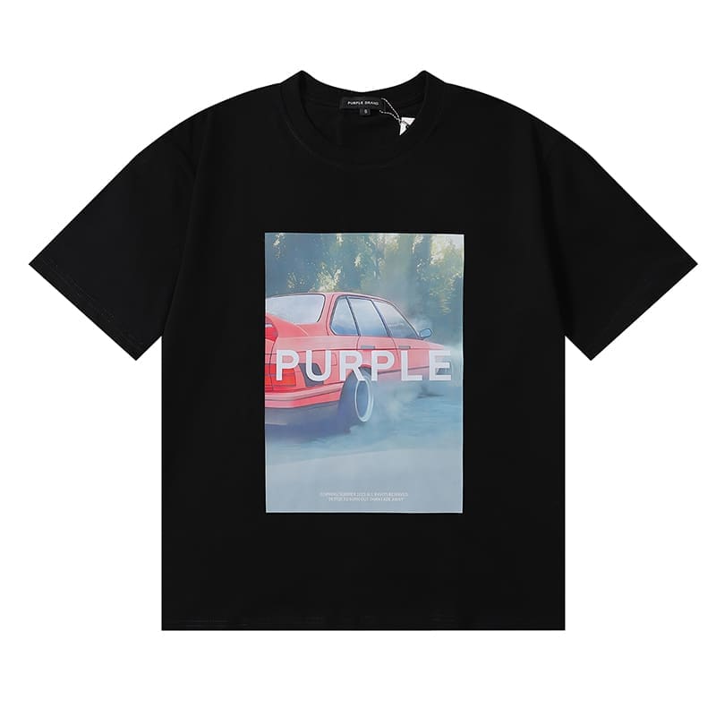 vlone fog pu*re b*and oil painting print t-shirt for men