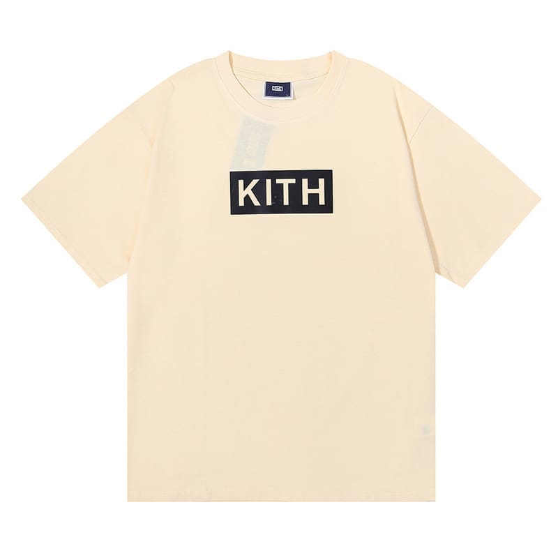 Kith Classic Chest Logo Printed Cotton Short Sleeve T-Shirt for Men and Women