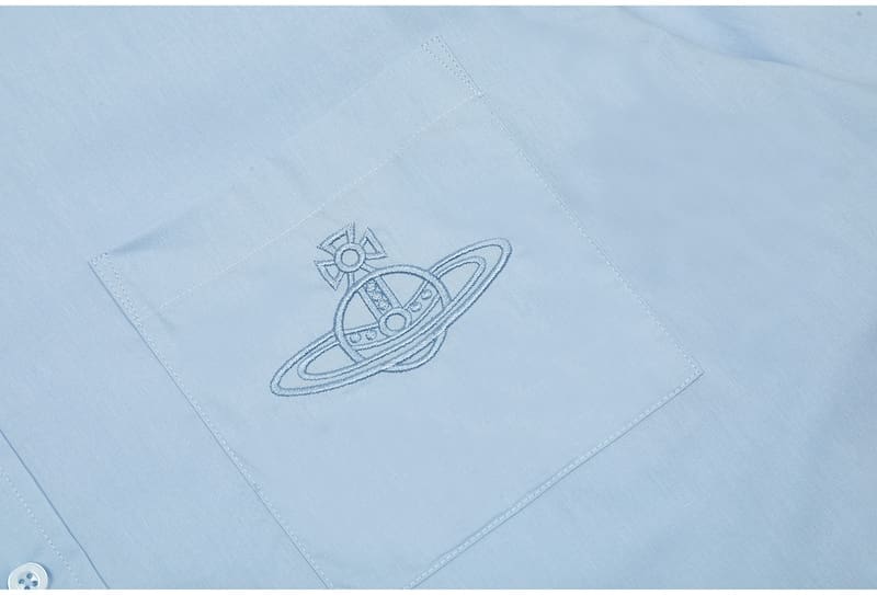 Vivienne Westwood Embroidered Loose All-Match Long-Sleeved Casual Shirt