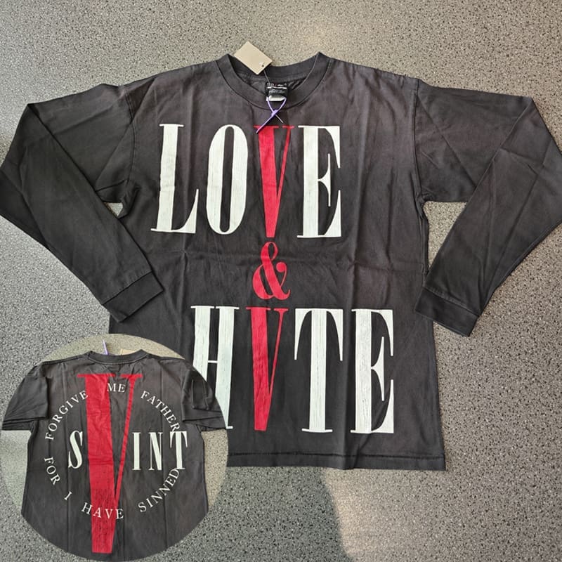 Saint Michael VLONE Washed Vintage Long Sleeve T-Shirt for Men