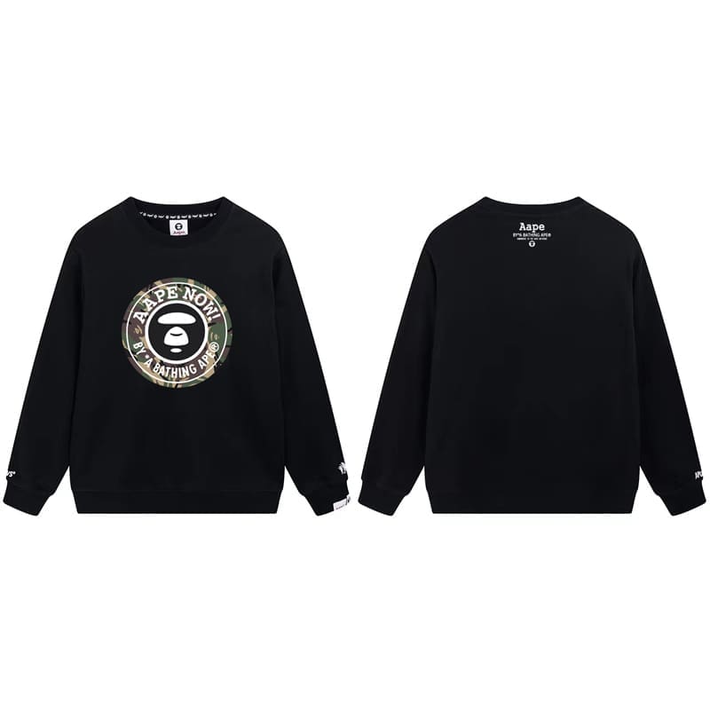 AAPE Camouflage Terry Hoodie for Men and Women