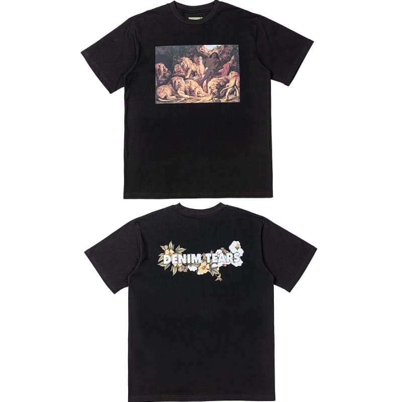 Denim Tears Oil Painting T-Shirt for Spring and Summer