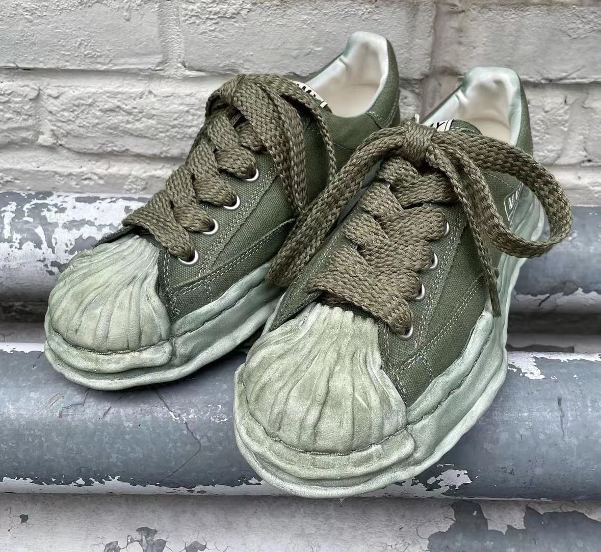 ma*s*n Ma*i*la mm6 digital print casual trousers