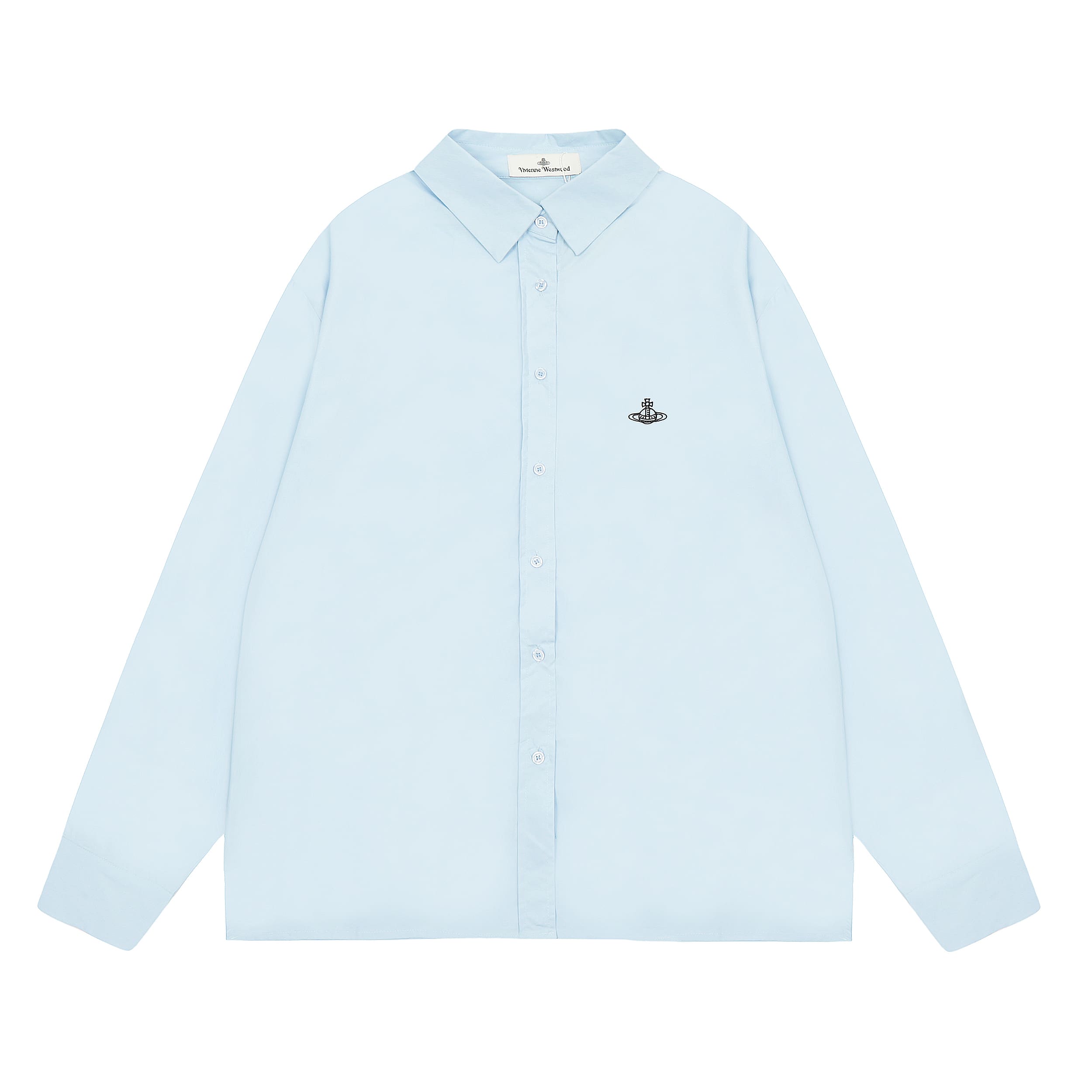 Vivienne Westwood Saturn Embroidery Casual Long Sleeve Shirt for Women