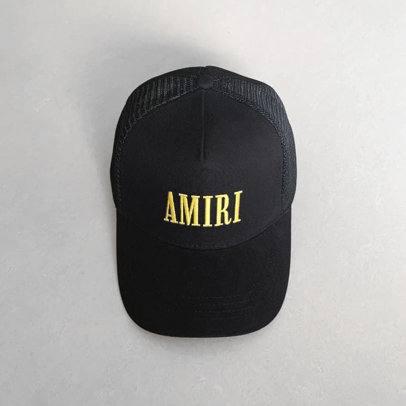 Amiri Embroidered Baseball Cap Sun Protection High Street Style