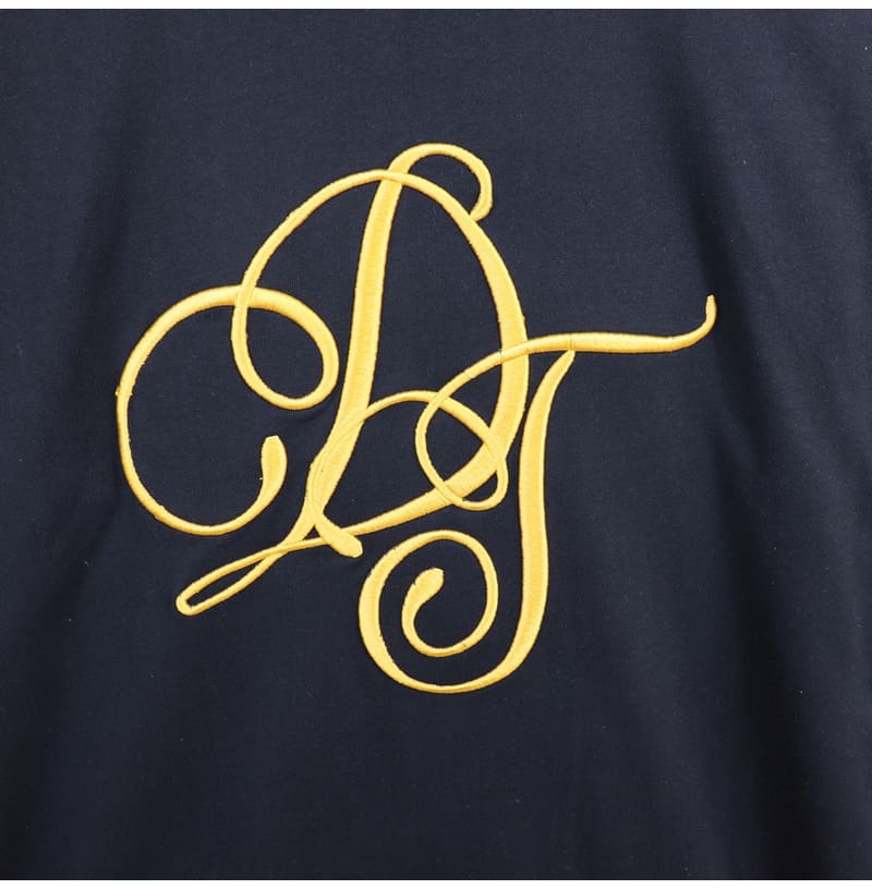 Denim Tears Kapok Letter Logo Embroidered Short Sleeve T-Shirt