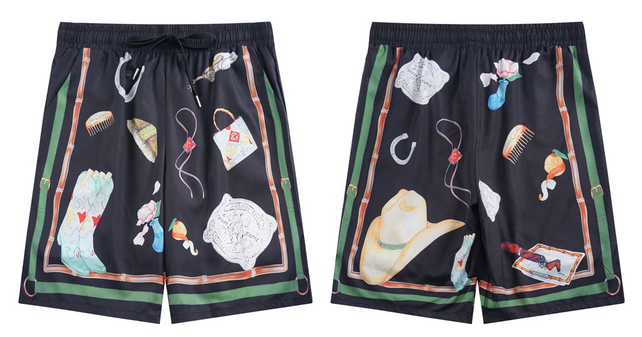 Casablanca 2024 Summer Holiday Matador Hawaiian Shorts Shirt for Men and Women