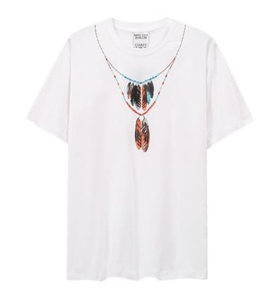Marcelo Burlon Wings T-Shirt Classic Feather Short Sleeve