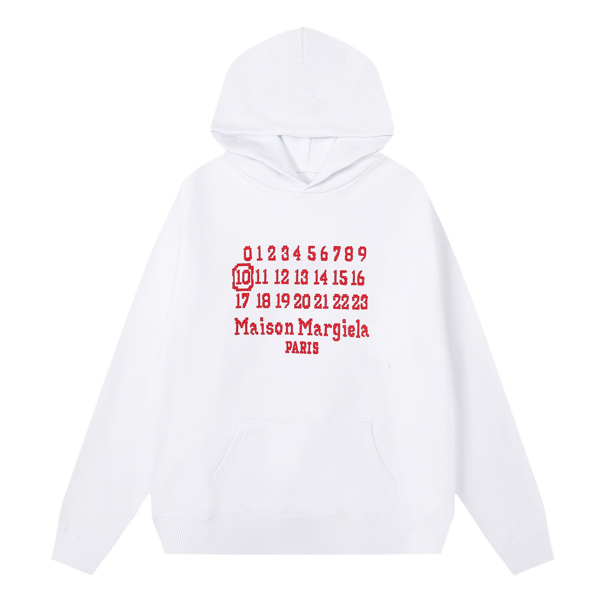 ma*s*n Ma*i*la mm6 terry hoodie sweater for men and women a