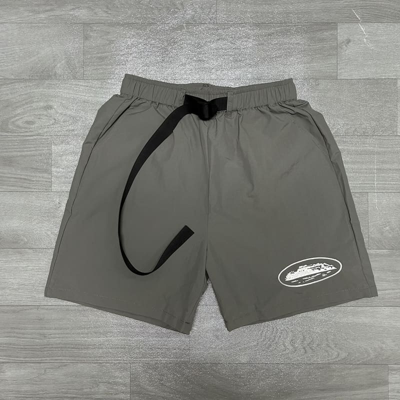 Corteiz Logo Embroidered Quick-Drying Beach Shorts for Men