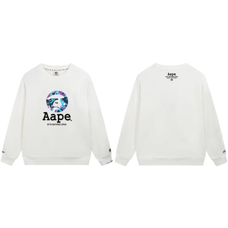 AAPE Camouflage Terry Hoodie for Men and Women