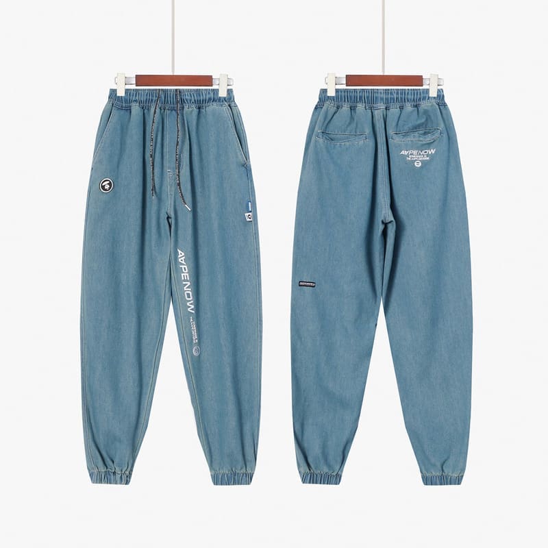 AAPE Camouflage Multi-Pocket Military Workwear Pants for Men and Women