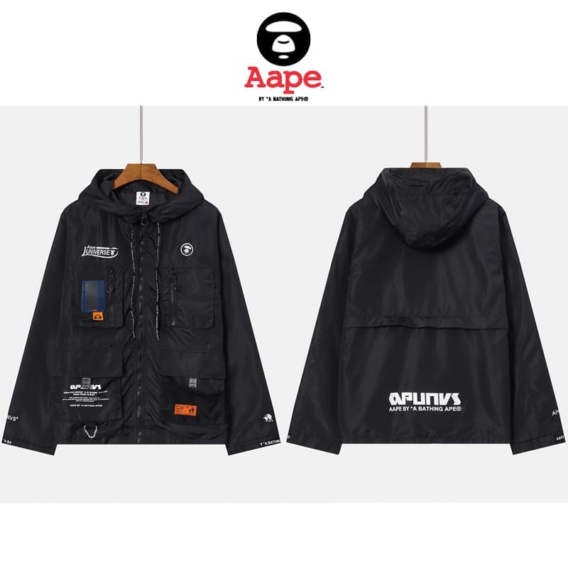 AAPE Camouflage Cotton Sweatpants for Men and Women