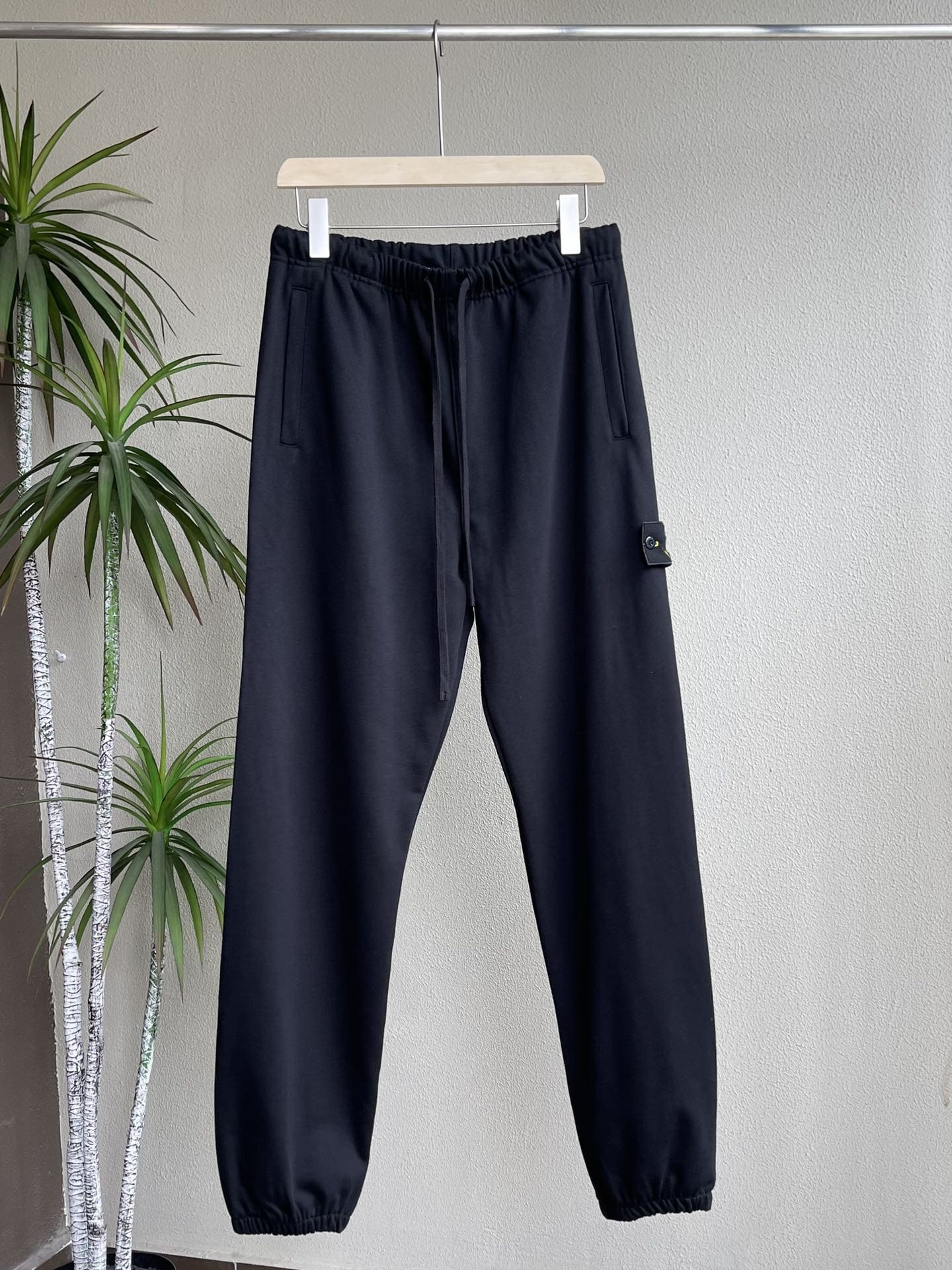 Stone Island Hooded Cuffband Terry Sweatshirt and Sweatpants Set