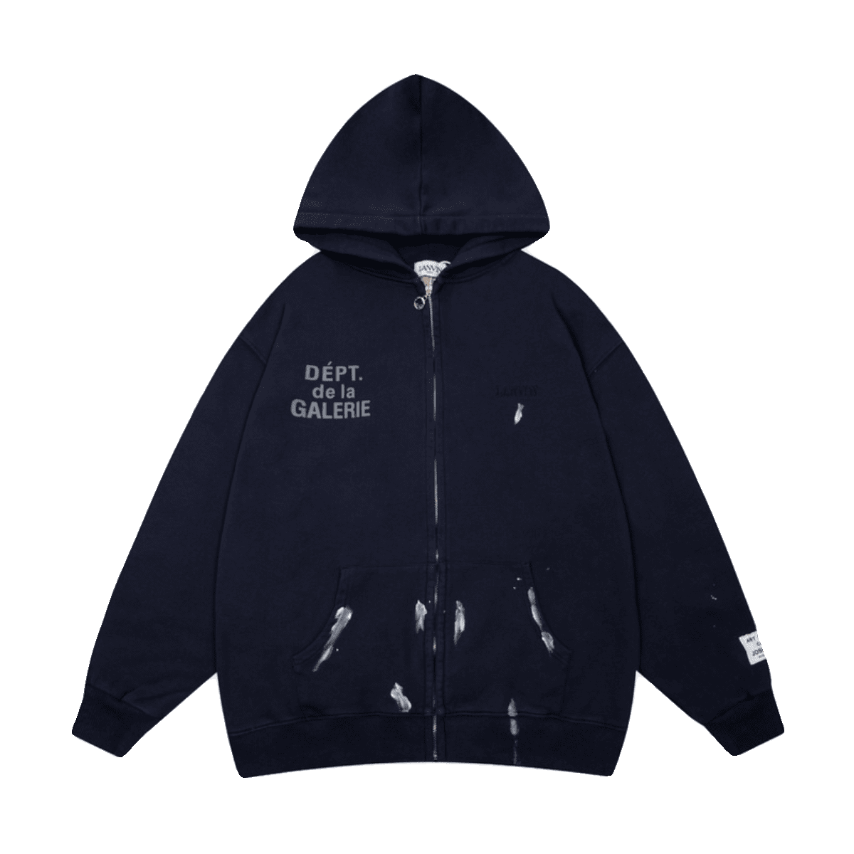 Gallery Dept Letter Embroidery Washed Cardigan Hoodie Coat