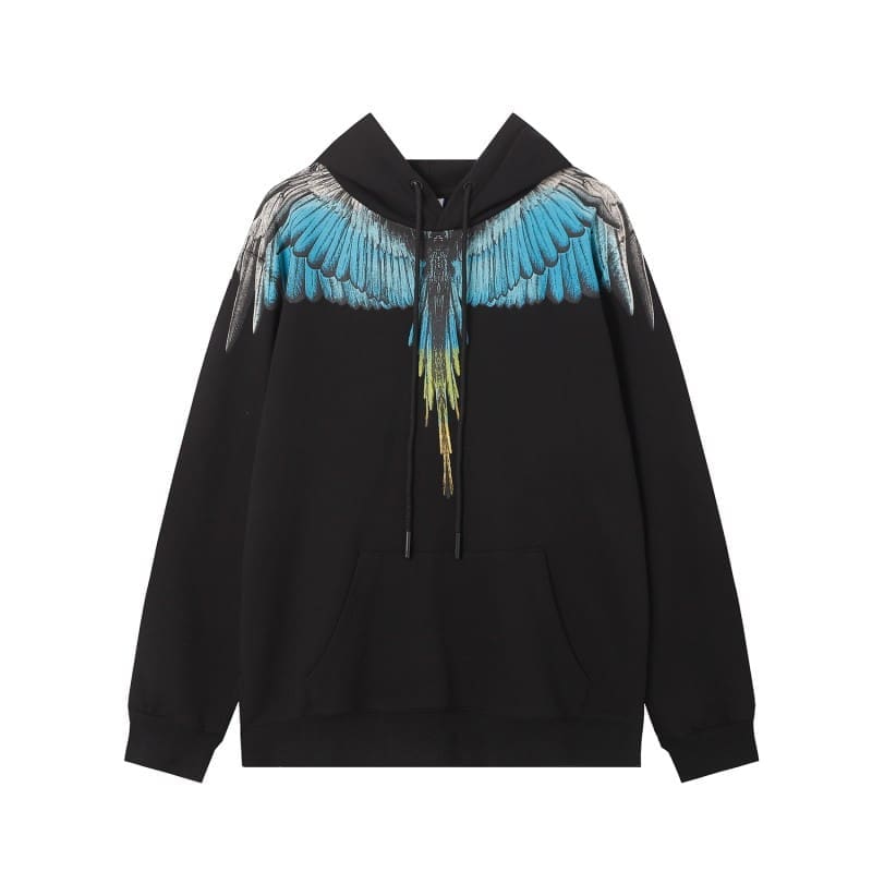 Marcelo Burlon Colorful Feather Wings Sweater Lightning Blade Hoodie A