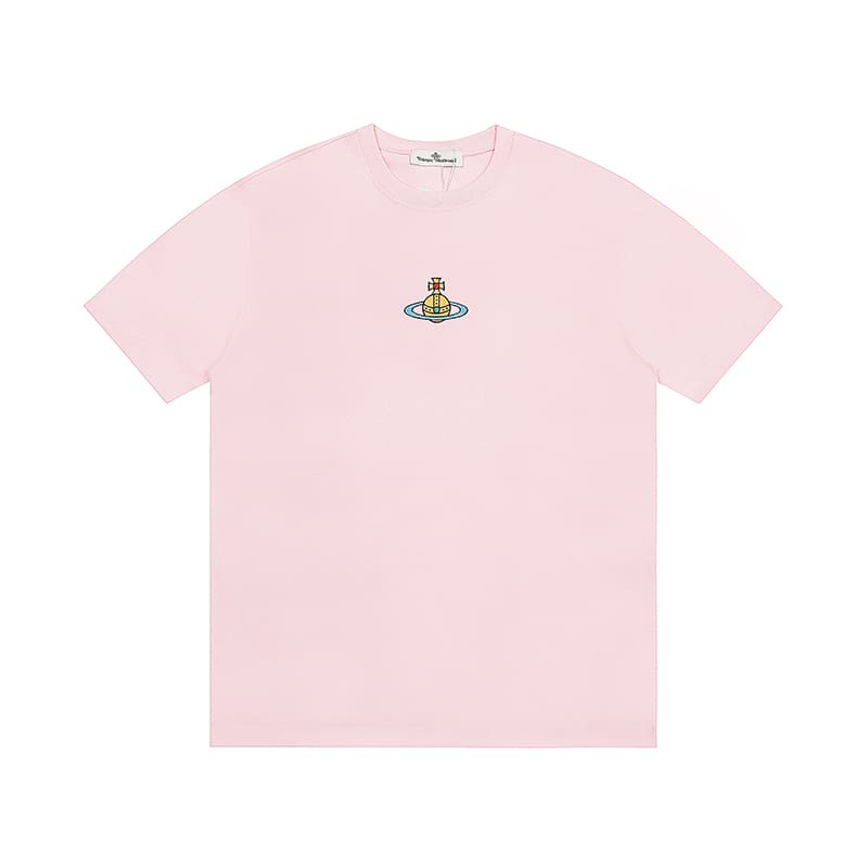 Vivienne Westwood Splash-Ink Embroidery Star Print Loose T-Shirt Half Sleeve