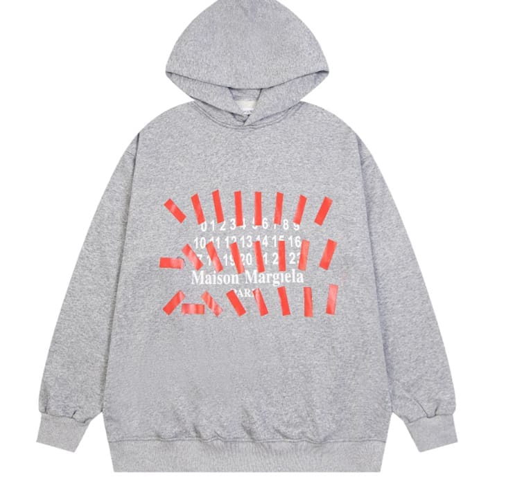 ma*s*n Ma*i*la mm6 terry hoodie sweater for men and women