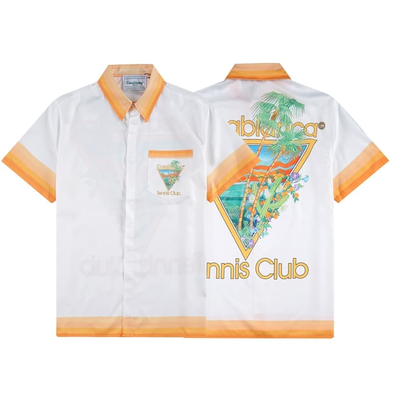 Casablanca Vacation Printed Shirt and Quick-Drying Shorts Summer Beach Set