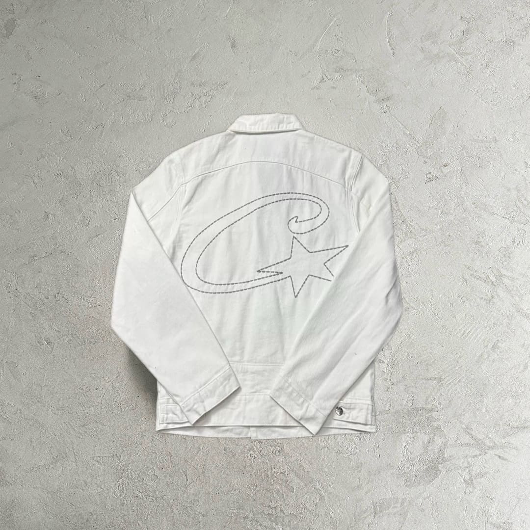 Corteiz Denim Coat and Trousers Suit Loose Casual Star Style