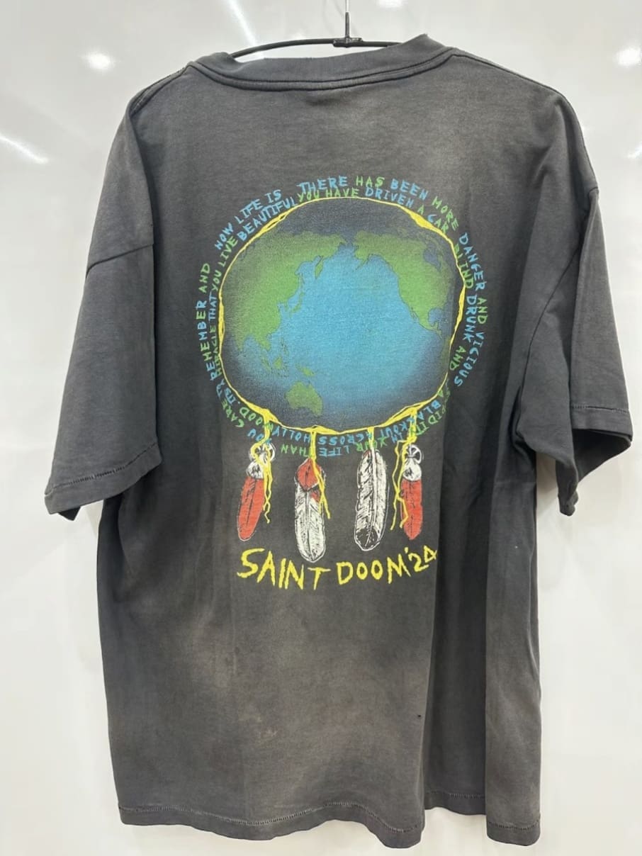 Saint Michael Neil Young Short-Sleeve T-Shirt Fashion Brand