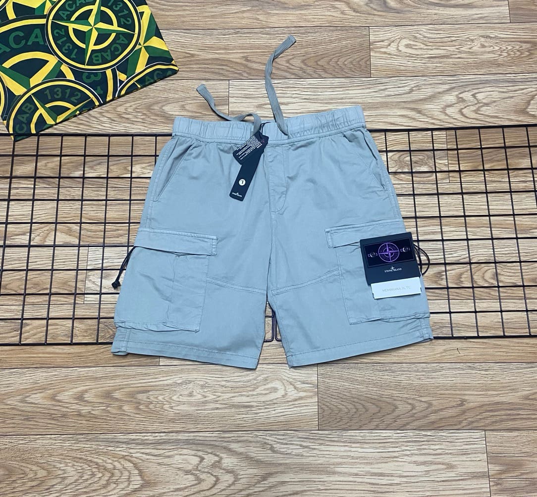 Stone Island Military Retro Washed Pocket Shorts Summer Style