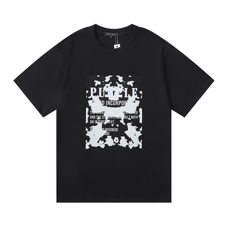 vlone fog pu*re b*and oil painting print t-shirt for men