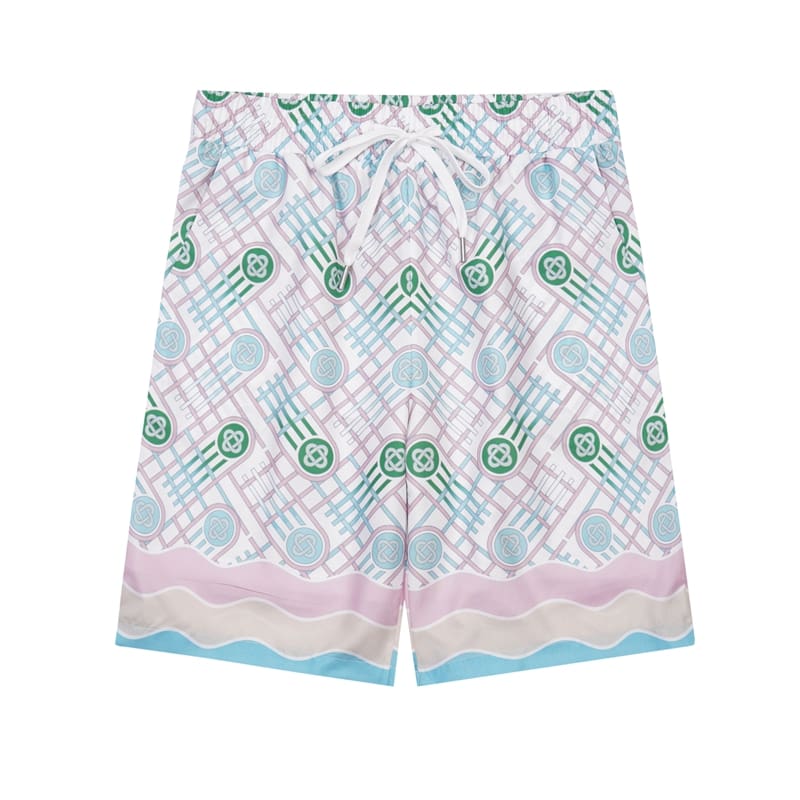 Casablanca Vacation Printed Shirt and Quick-Drying Shorts for Summer
