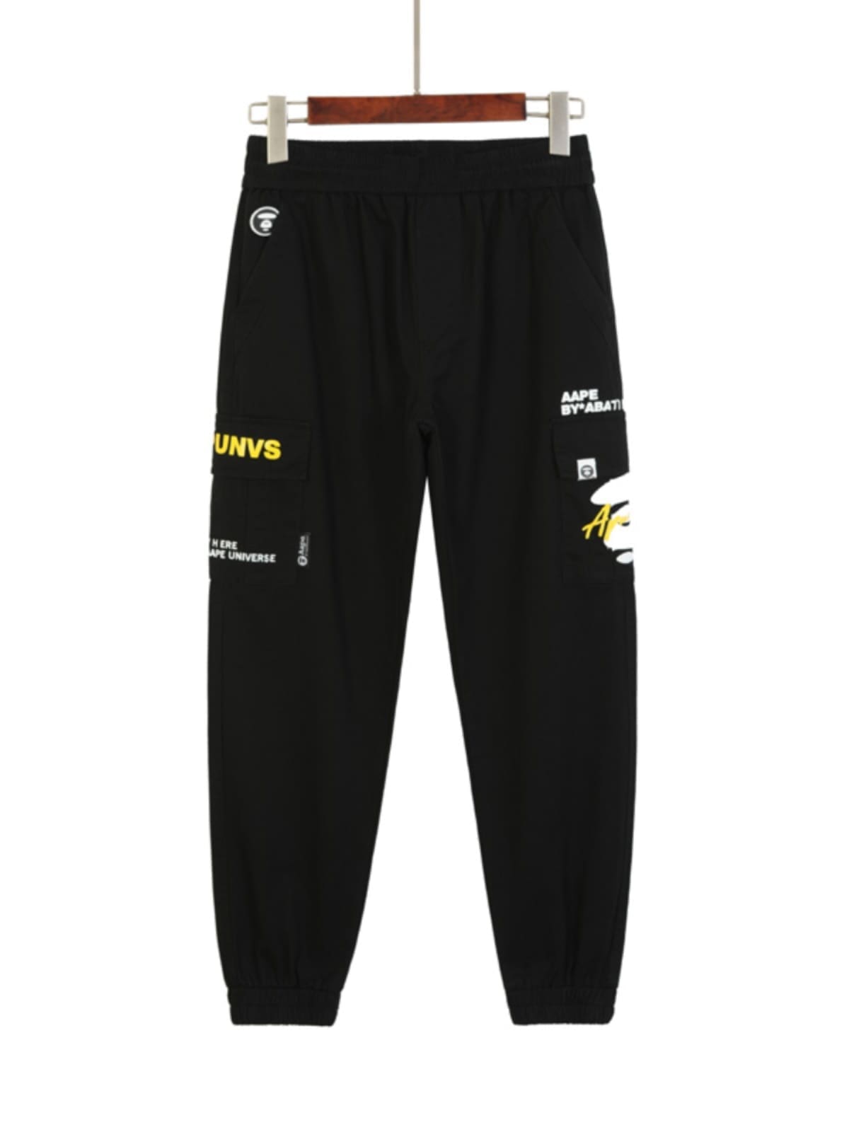 AAPE Camouflage Multi-Pocket Military Workwear Pants for Men and Women