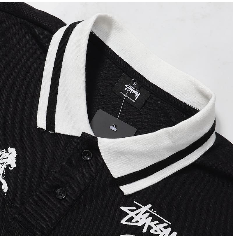 Stussy Dragon Year Limited Contrast Color Polo T-Shirt