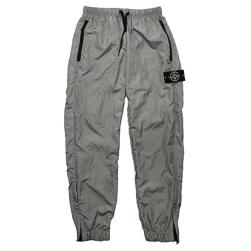 Stone Island Metal Nylon Ankle Banded Working Pants Men’s and Women’s High Street Functional Mesh Casual Trousers