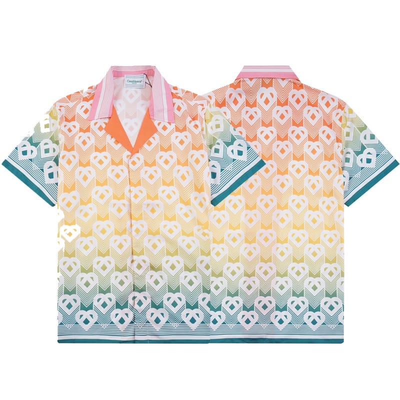 Casablanca Vacation Printed Shirt and Quick-Drying Shorts Summer Beach Set