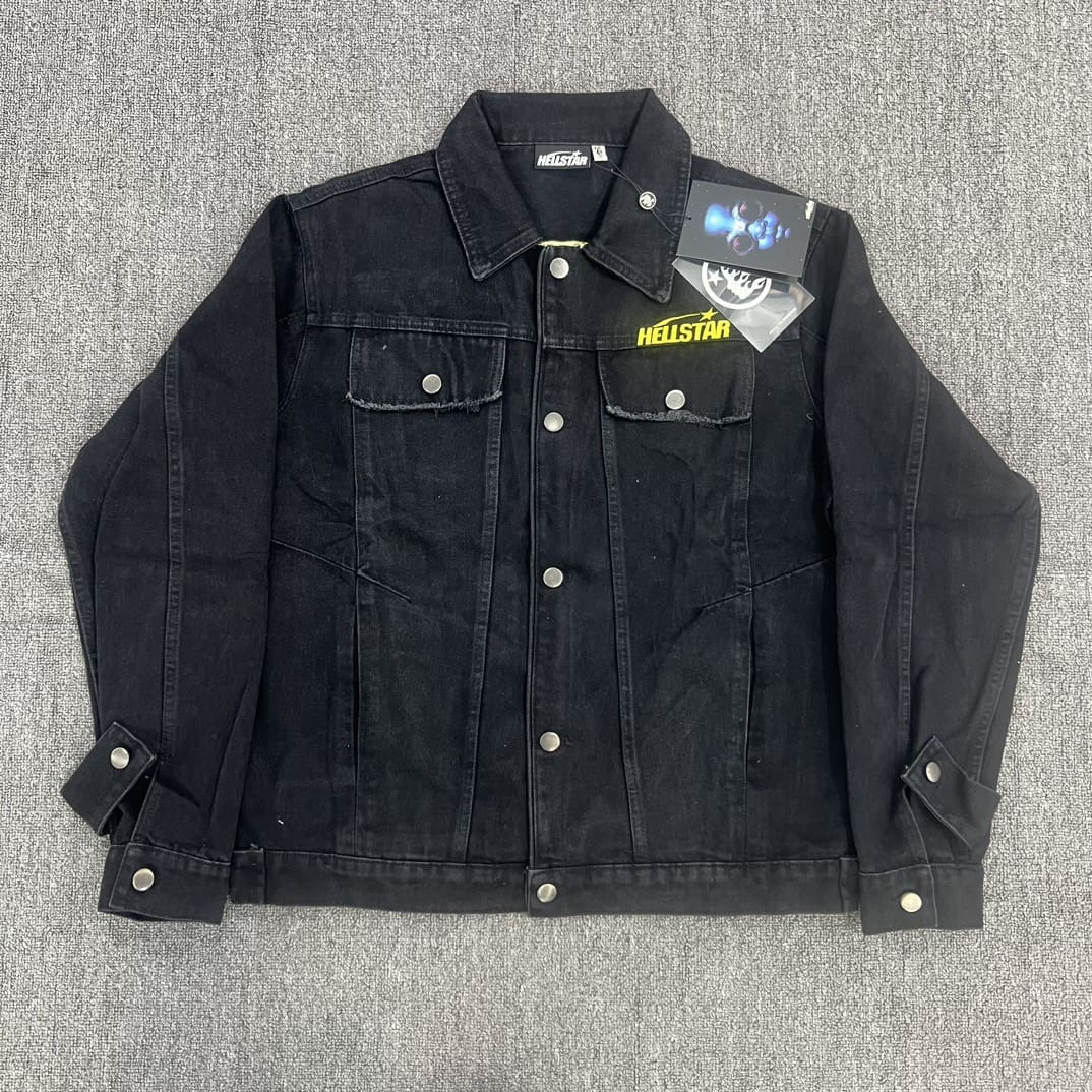 H*lst*r studios buff jacket heavy industry washing embroidery denim casual couple coat tide