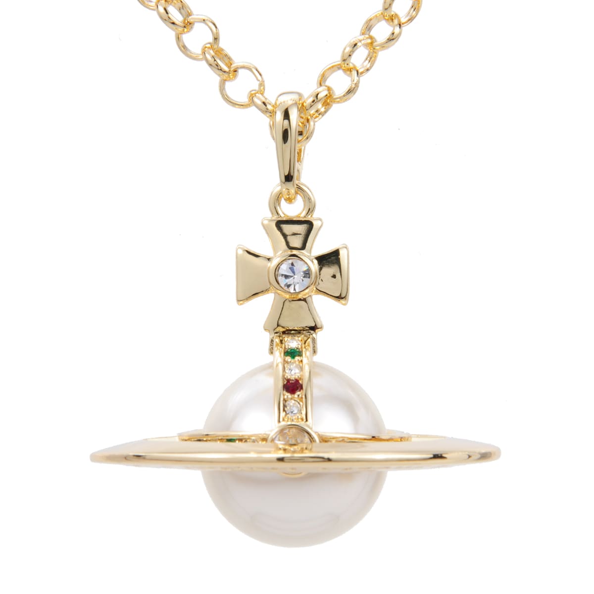 Vivienne Westwood Saturn Large Three-Dimensional Planet Necklace Classic Style