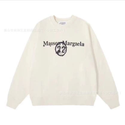 ma*s*n Ma*i*la mm6 terry round neck sweater for men and women