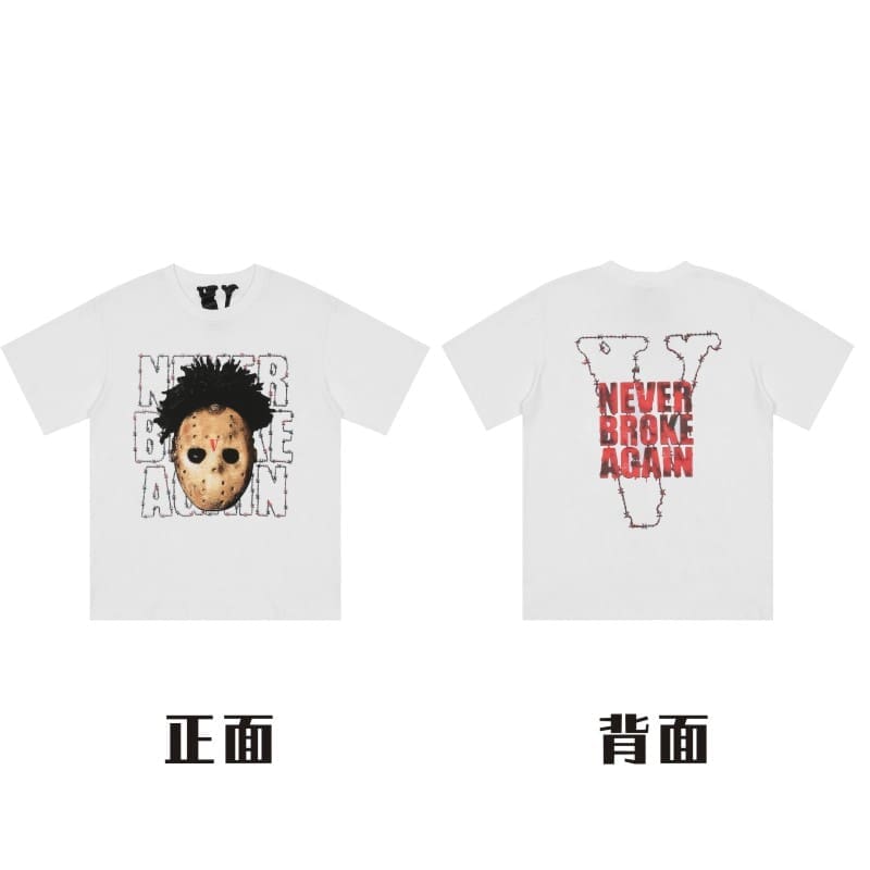 VLONE Large V Short Sleeve High Street T-Shirt Summer Style