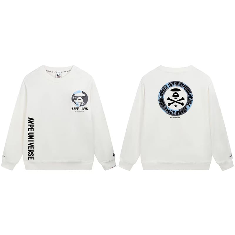 AAPE Camouflage Terry Hoodie for Men and Women